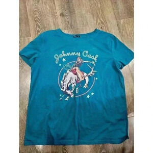 Johnny Cash Western Tshirt womens size xxl‎ #8